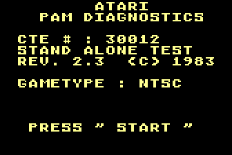 Play <b>Atari PAM Diagnostics</b> Online